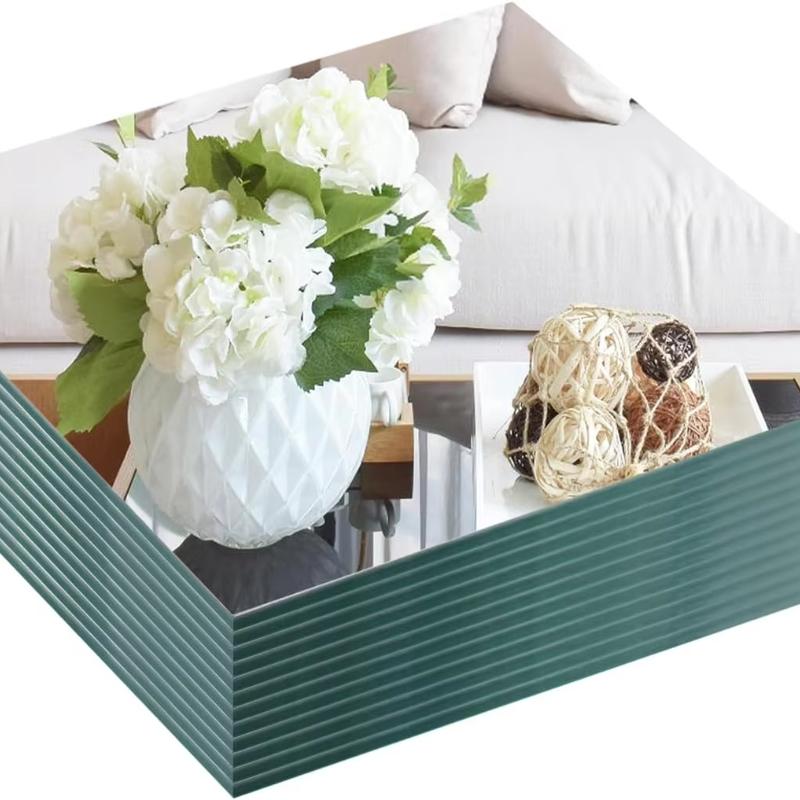 6 шт. - 15 см Квадратные зеркала Подставка для свечей для центральных элементов стола, настенный декор, спальня, ванная комната, домашний декор