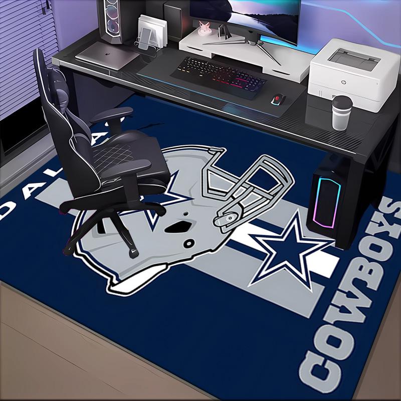 Cowboys Team Logo Rug Game Carpet, Floor Mat for Bedroom Living Room Entryway Rug, Home Decor Idea Gift for Christmas birthday