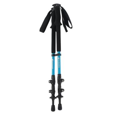 Треккинговые палки SINANO Long Trail 125 BLE, Синие, 100-125 см, Комплект из 2 шт., Альпинистские палки (Синий/FF/Мужской)