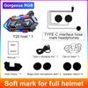 NYF Y20 Motorcycle Helmet Headset BT 5.3 Waterproof Wireless Headphones Voice Control Roise Reduction 16kinds Light