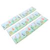 4Pcs Baby Bed Rail Heightened Anti Collision Guard Rail Toddlers Solid Color Printing Bed Side Soft