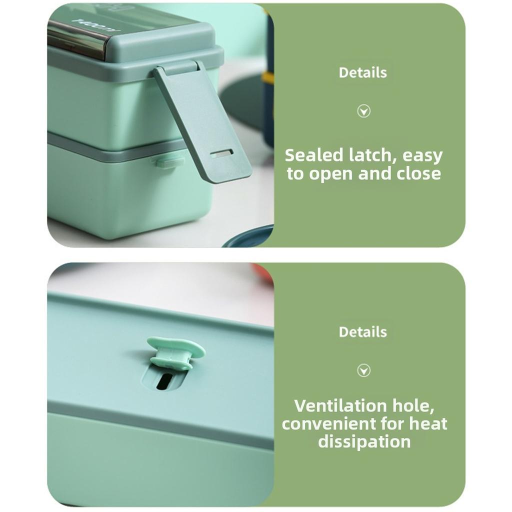 Compartments Lunch Box Food Container Set Bento Storage Box for Adults Kids