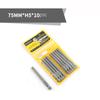 75mm Magnetic Head Screwdriver Bits 1/4" Hex Shank Screw Drivers Set H2-H10 Kits For Power Tools