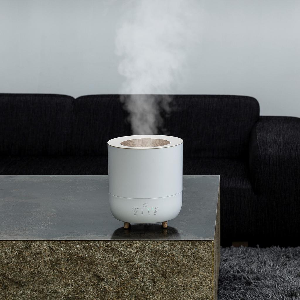 Гибридный увлажнитель воздуха Three Up с максимальным объемом увлажнения 10 Tatami Fogmis White с гарантией 1 год, ограниченная авторизованным объемом 3,5 л и производительностью 350 мл/ч HB-T2153WH