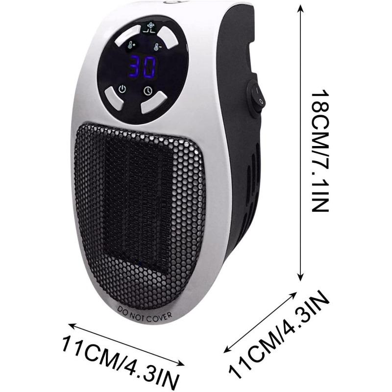 Тихий, быстрый, переносной, беспроводной обогреватель, настенный, с термостатом, таймером, пультом дистанционного управления, небольшой обогреватель для помещения, офиса, ванной комнаты