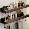 Wood Detachable Shower Storage Rack Corrosion-Resistant Bathroom Storage Rack  Bathroom Use