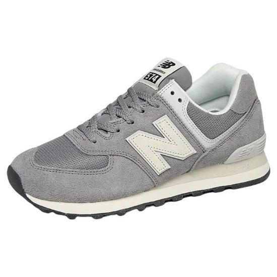 New Balance 574 Серые с белым кроссовки унисекс U574UL2