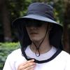 Новая складная москитная шапка со скрытой сеткой унисекс ведро шляпа от насекомых пчела репеллент рыболовный C C5S9