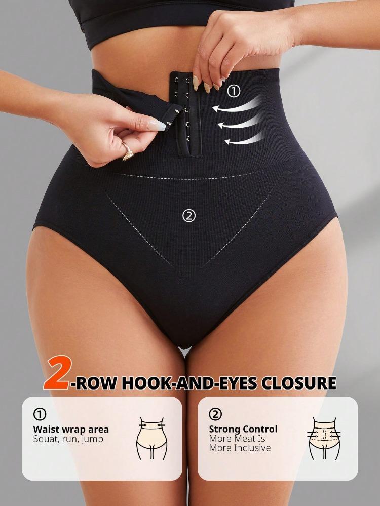 Flarixa High Waist Shapewear Tummy Control Adjustable 2 Level Closure Butt Lifter Seamless Briefs Body Faja Curve Control