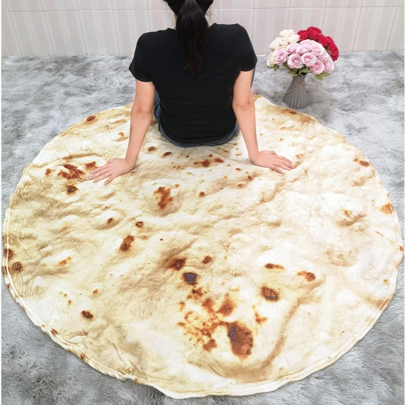 Winter warm tortilla blankets fashion Super Soft Lavash Throw Blanket for Bed Sofa Bedspread Airplane Travel Blanket