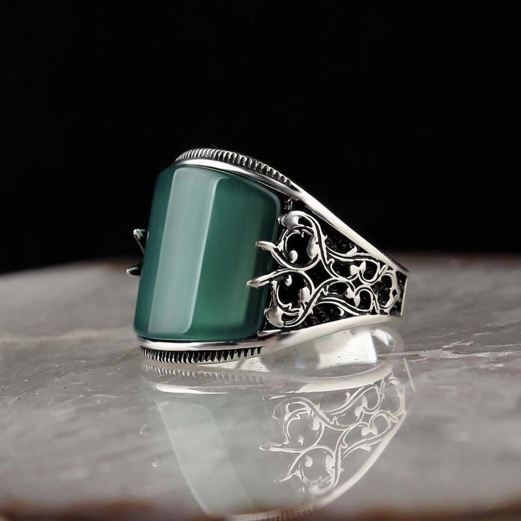 Мужское кольцо Sanjie с ретро-рельефным узором - новый популярный дизайн