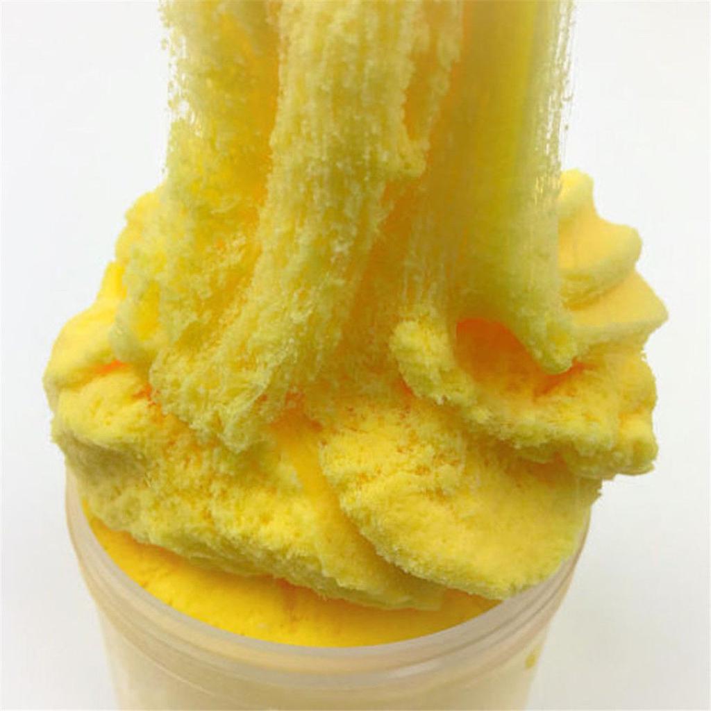 Жёлтый слайм для детей с фигуркой ананаса.Вес:200мл