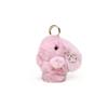 Bunny Plush Keychain With Flower Print For Bag Pendant Decoration Gift Kids