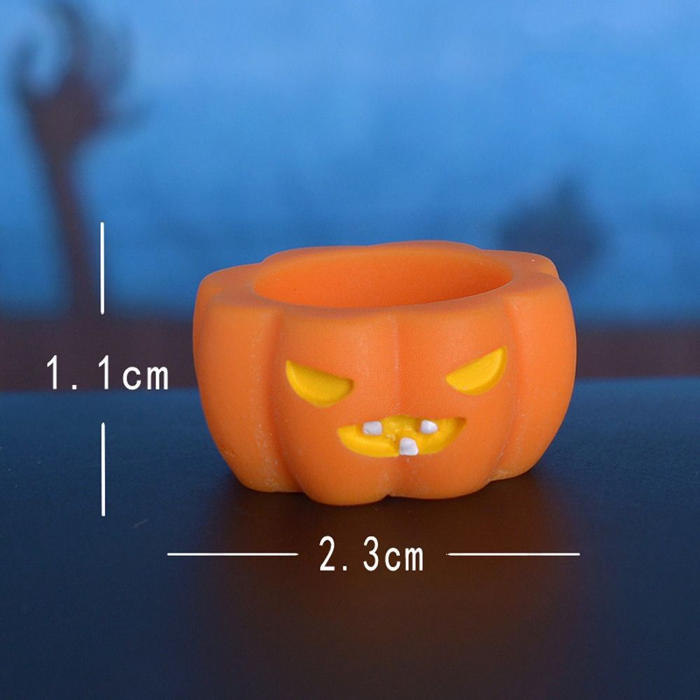 Pumpkin Black Cat Halloween Rabbit Ghost Figurines Micro Figurine Ornaments  Garden Outdoor Decor
