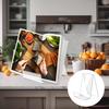5Pcs Acrylic Display Bracket Transparent Easel Stand Smooth Edge Burr-Free High Stability Magazine Postcard Book Display Holder