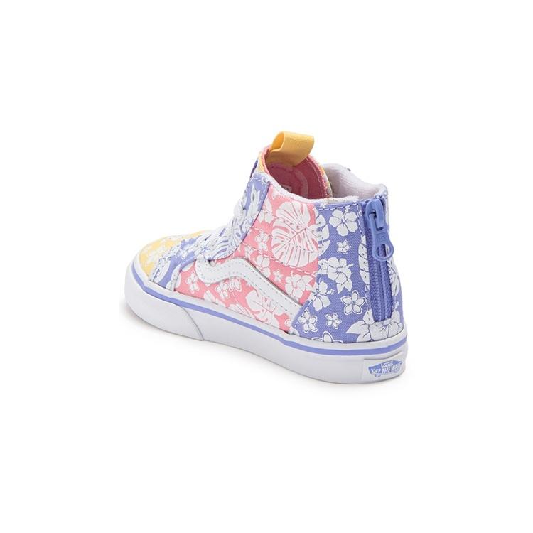 Vans SK8 Zip Sneake Abrasion Resistant High top Toddler Shoes Floral Infant And Toddler Baby VN0A4BV1WJY