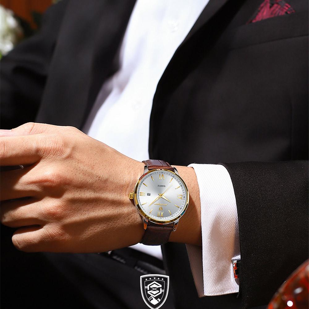 POEDAGAR Новые роскошные мужские часы ТОП-бренда с коробкой, ультратонкие водонепроницаемые светящиеся мужские кварцевые часы