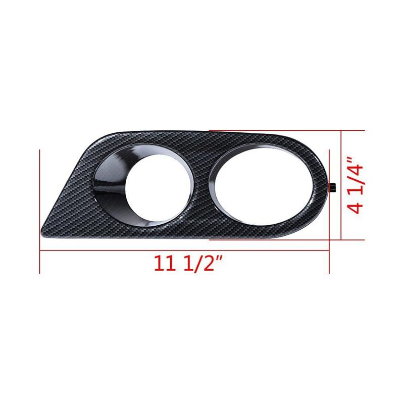 1 Pair Surround Air Duct For BMW E46 M3 2001-2006 Car styling Front Bumper Car Fog Light Covers Dual Hole