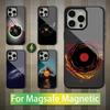 Виниловая пластинка DJ Арт Для iPhone 15, Mini, 13, Max, 11, 12, Pro, 16, 17, 14, Plus, Для Magsafe, Магнитный Чехол для Беспроводной Зарядки