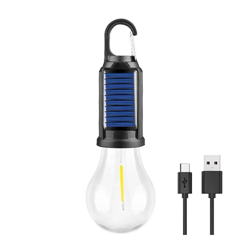 Светодиодные лампочки Портативные кемпинговые фонари Наружные с USB-зарядкой или питанием от солнечных батарей Ночные фонари Водонепроницаемый фонарик Основные принадлежности