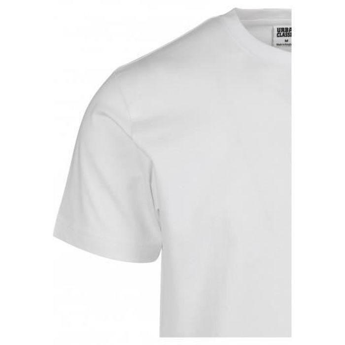 T-shirt basique - URBAN CLASSICS - Blanc - 100% coton - Manches courtes - Homme