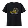 Футболка I Love Speed - это все, что нужно Автолюбителю Винтажный Топ для Повседневной Носки Эластичная Универсальная Повседневная Дизайнерская Одежда