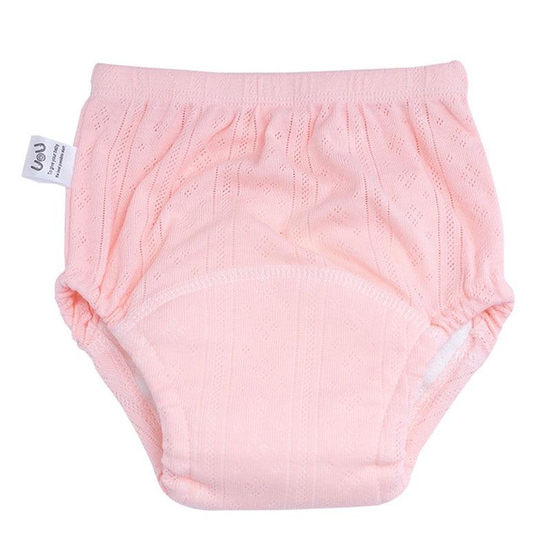 Тренировочные штаны для новорожденных, детские шорты, однотонное моющееся нижнее белье, тканевые подгузники для мальчиков и девочек, подгузники, трусики для младенцев