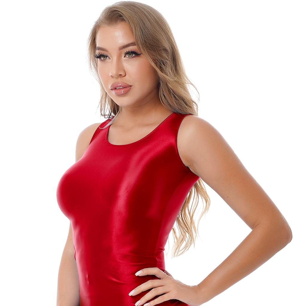 Женская мягкая майка без рукавов Femme Fitness, однотонная, с круглым вырезом, облегающая футболка, спортивный купальник