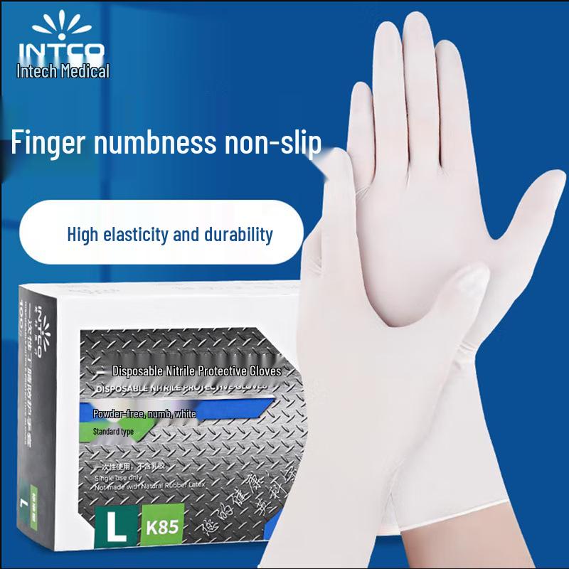Inco Durable Food-Grade Nitrile Gloves for Kitchen and Cleaning