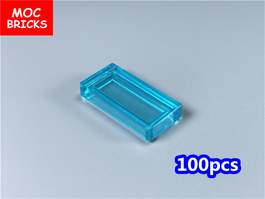 100 шт./лот Детали MOC Прозрачная плитка 1x2 3069 Океан Озеро Сцена Обучающие Строительные Кирпичики Городская Модель Строительные Кирпичики Куклы Детская Игрушка