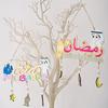 Wooden Letters Eid Mubarak Ornament Moon Castle Stars Door Hanging Pendant Eid Al Adha Gifts Ramadan Decorations for Home