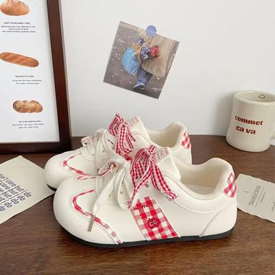 Розовые немецкие тренировочные туфли весна и осень новый студент универсальные дышащие сетчатые тонкая подошва модные повседневные кеды