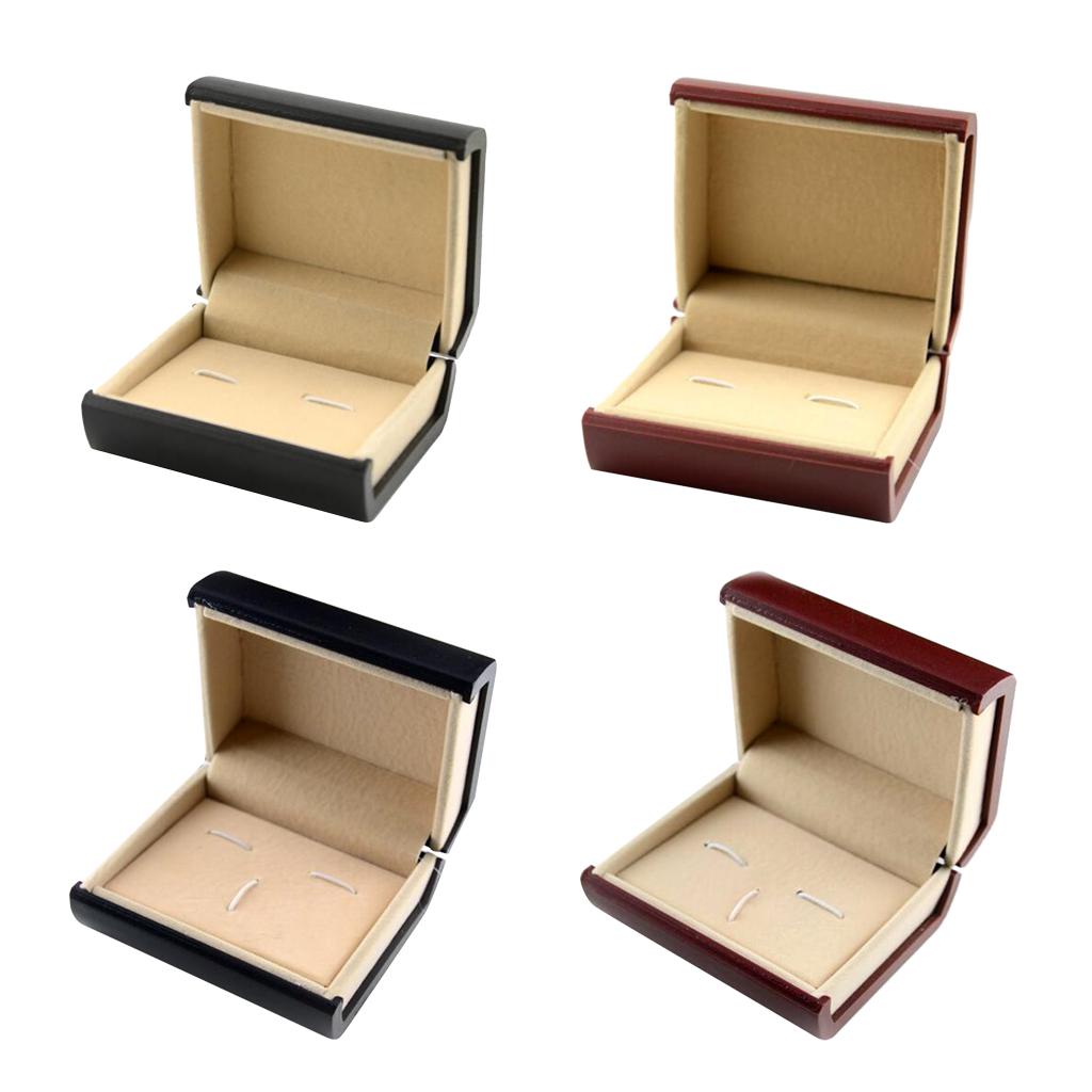 Коробка для хранения запонок и запонок для галстука, черная запонка