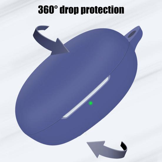 Чехол для наушников, мягкий противоударный Bluetooth-совместимый силиконовый чехол с карабином для Realme Buds Air 2 Neo