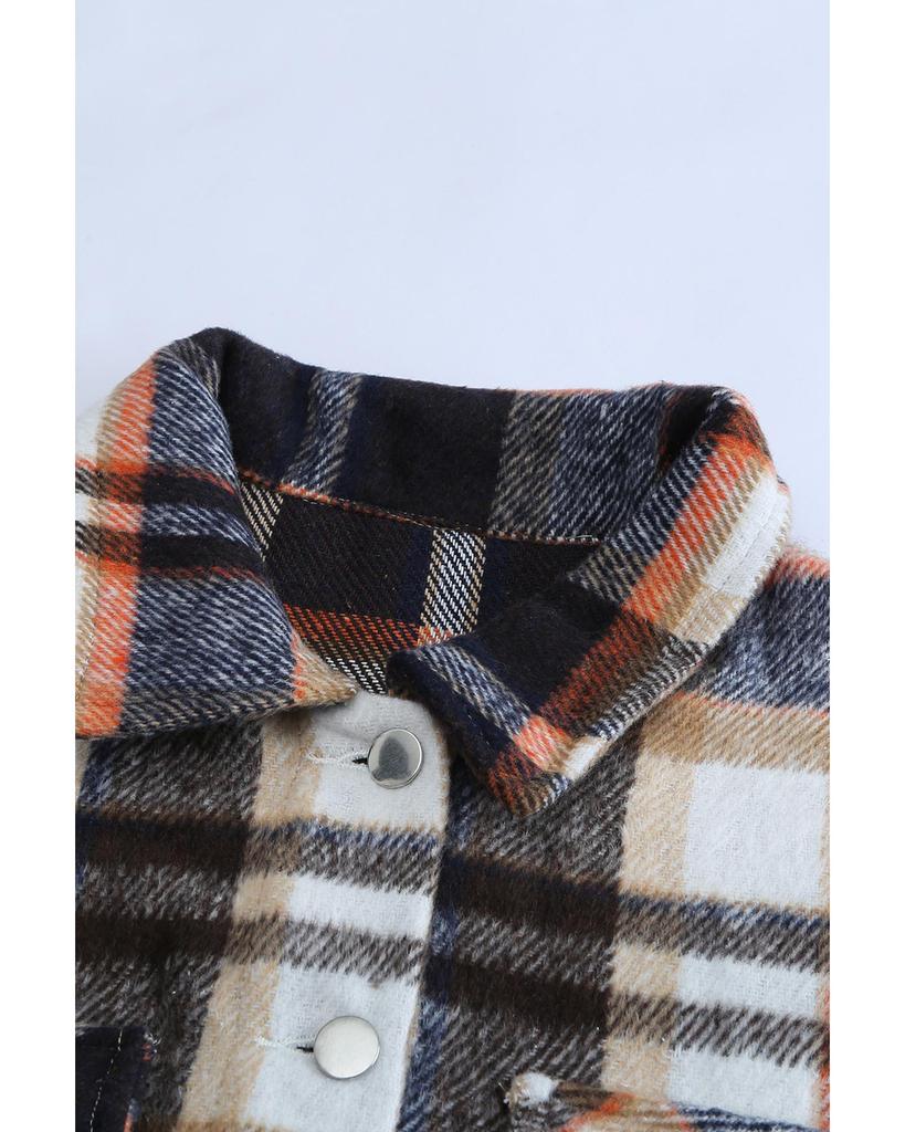 Azura Exchange Куртка с клетчатым принтом и карманами