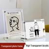 Clear Acrylic Stand for 5-8 Inch Photo, Postcard, Ticket, Tabletop Display