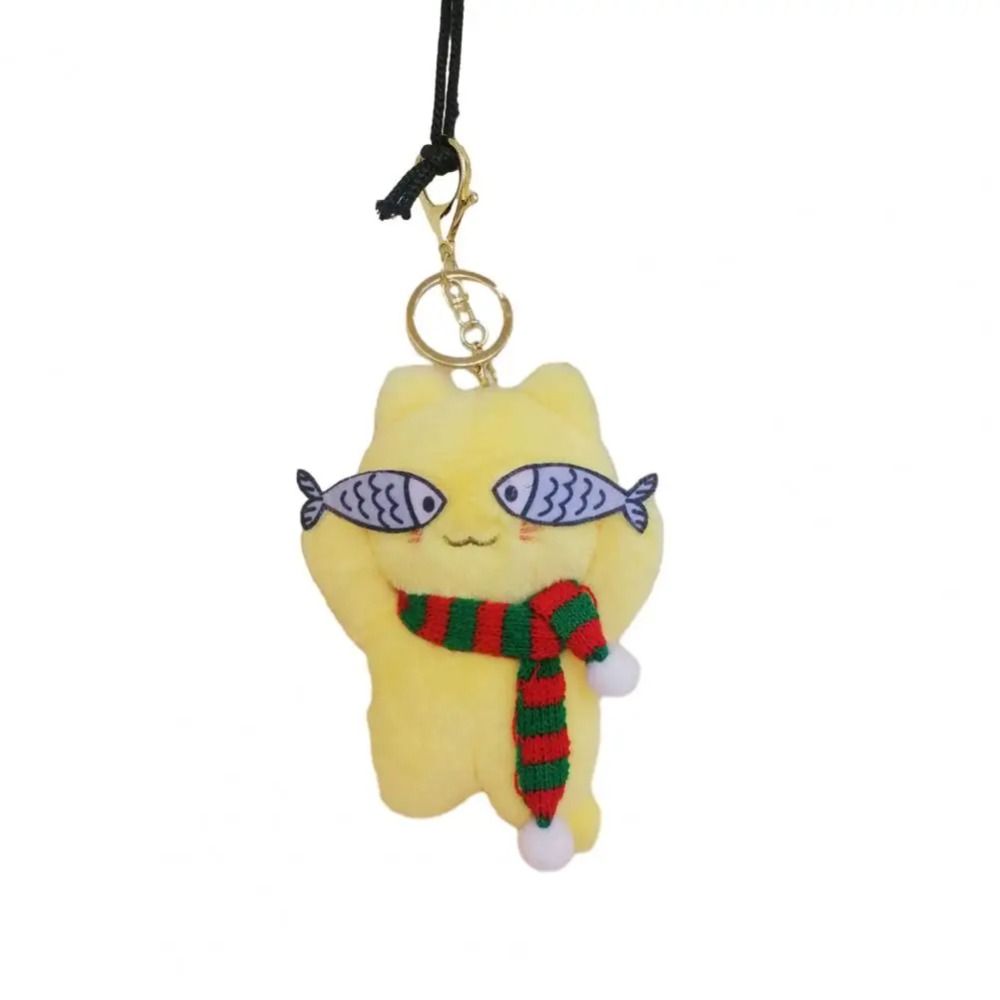 Cartoon Anime Cartoon Kitten Stuffed Doll Cat Cat Plush Keychain  Bag Pendant