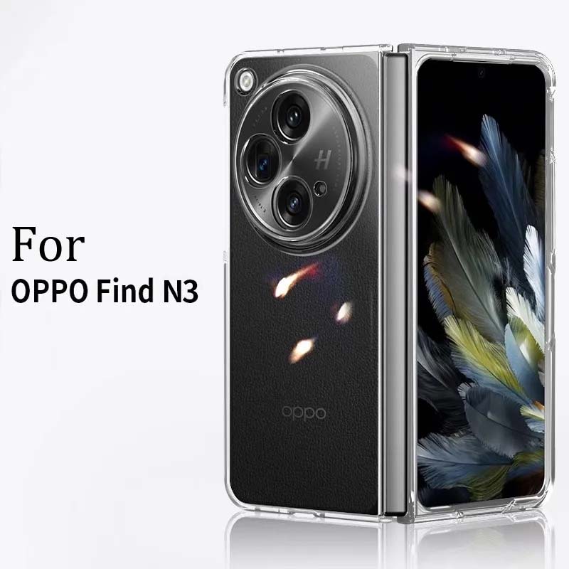 Прозрачный чехол для телефона HD для OnePlus Open 5G, прозрачный жесткий защитный чехол для ПК для Oppo Find N3, прочный чехол для OPPO Find N2, раскладной чехол для OPPO Find N