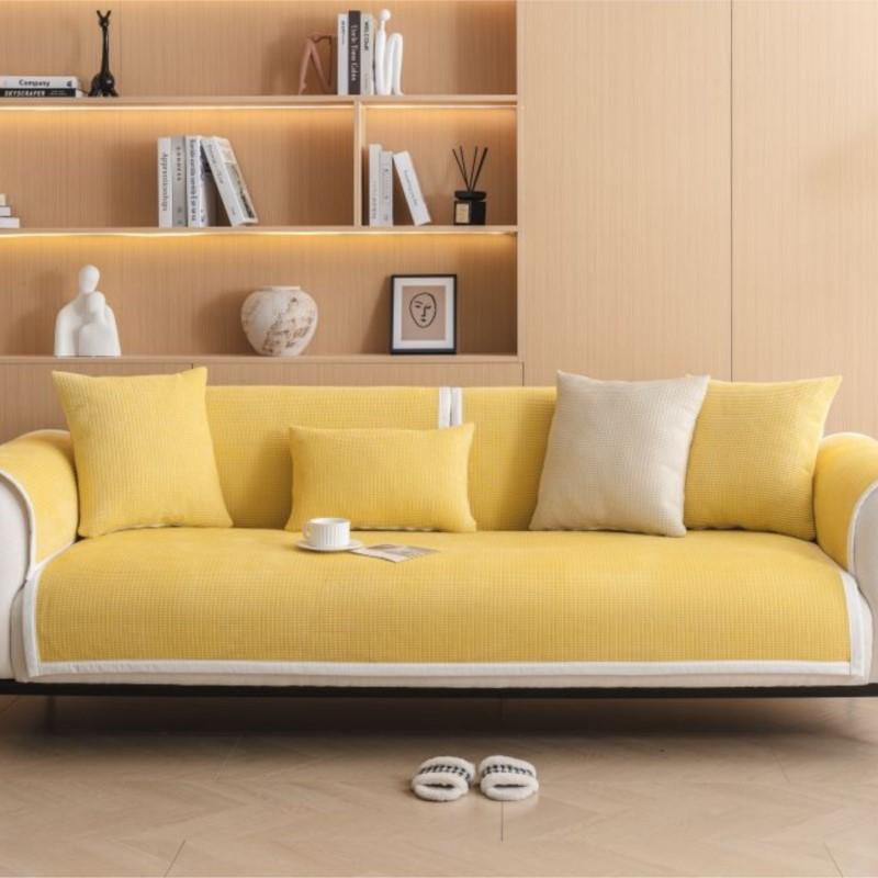 Autumn Winter Home Non-slip Living Room Sofa Cushion Couch Sofa Covers Mat Chenille Slipcover Corn Corduroy Funda Sofa Mats