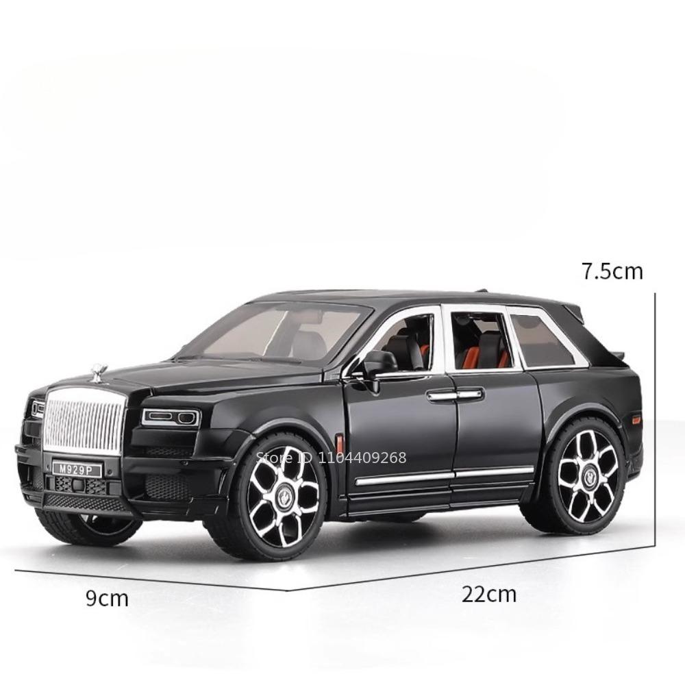 Large Size 1:20 Rolls Royce Cullinan AE86 Car Model Toy Music Light Pull-back Free Wheeling Vehicle Models Children Adult Gifts