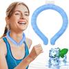 Neck Cooling Tube, Portable Wearable Cooling Neck Wraps Freezes Below 64°F, Reusable Ice Ring Body Cooling Products for Indoor Outdoor Sports
