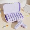 Sealed 7 Day Pill Box Plastic Pill Case Elderly Care Portable Pill Container  Office