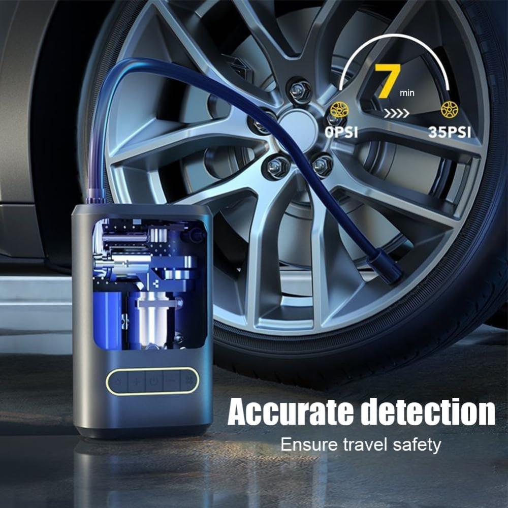 Portable Air Compressor, 150PSI Cordless Car Tire Inflator Pump 4000mAh Rechargeable Air Pump with Auto Shutoff, 4 Inflation Modes, LCD Screen