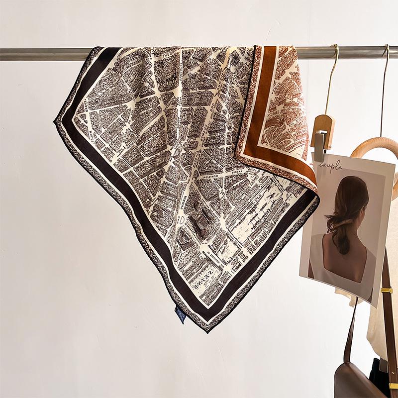 Двусторонний шарф из шелка и шерсти «Тропические джунгли» — роскошная теплая зимняя шаль для женщин