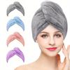 Ultra Fine Fiber Coral Velvet Water Absorbing and Quick Drying Hair Towel and Shower Cap