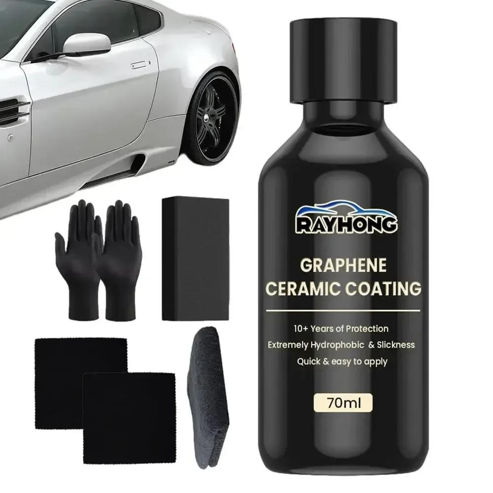 70ml Car Motorcycle Graphene Ceramic Coating Waterproof Detailing Polish for Glass Crystal Protection Liquid