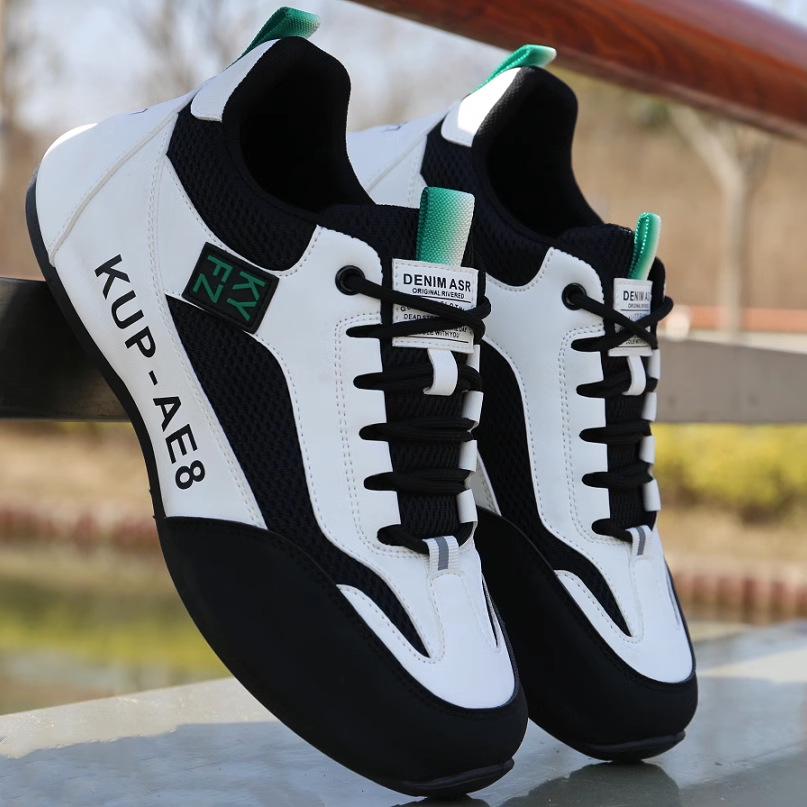 Бренд 2025 Мужские водонепроницаемые кожаные кроссовки - Универсальная повседневная обувь для путешествий на весну и осень