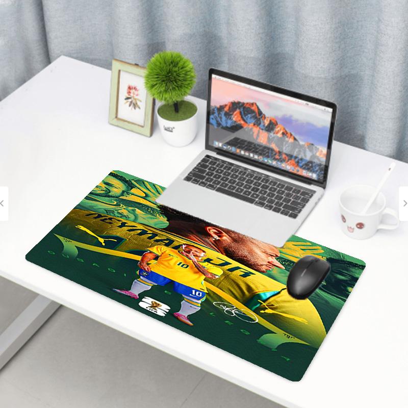 Neymar Jr Print Mouse Pad, Anti‑Slip Desktop keyboard Mat, for PC Laptop Gaming Working Daily Use, Cool Festival Surprise Gift