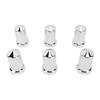 Lug Nut Covers ABS Chrome Plastic Anti Rust 33mm Flanged Lug Nut Caps for Trucks Trailers and