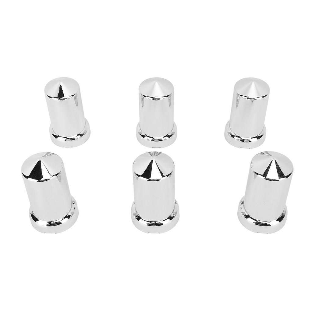 Lug Nut Covers ABS Chrome Plastic Anti Rust 33mm Flanged Lug Nut Caps for Trucks Trailers and